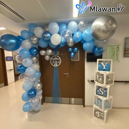 Welcome Baby Boy Balloons