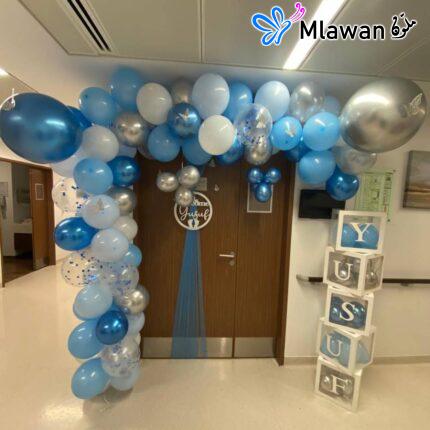 Welcome Baby Boy balloon decoration boxes