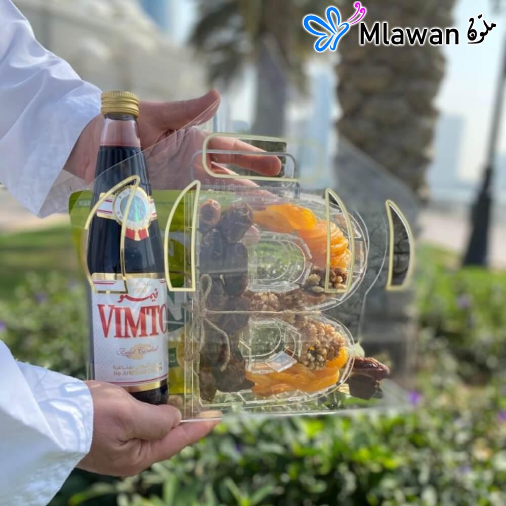 4915-1 (1) Ramadan Gift Acrylic Bag Vimto treats.