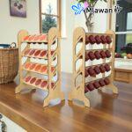 Stylish Coffee Capsule Holder displays pods.
