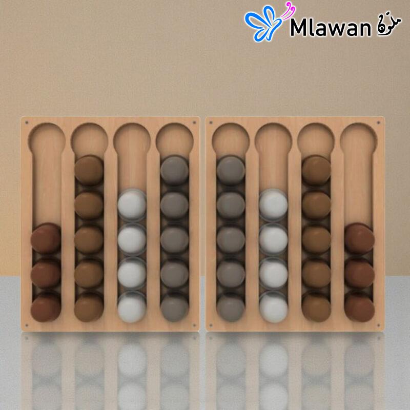 Rustic coffee pod storage