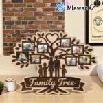 Personalized Wooden Family TreeWooden Family Tree- with Photo FramesCustom Family Tree- Wall DecorPersonalized Family Tree- Picture Frame