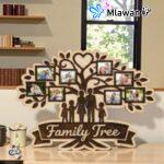 Personalized wooden family tree photo framesCustom family wall decor picture frame