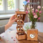 Personalized photo album box - Valentine Gift Personalized Pull Out Photo Album Photo Box Memory Box