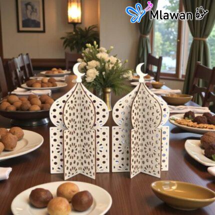 Elegant Mosque Table CenterpieceOrRamadan Eid Table Centerpiece - ( mosque-shaped table decorations, often used for Ramadan and Eid celebrations. )