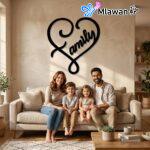Family Wooden Heart Sign Home Decor