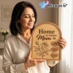 Personalized mom plaque - wooden name plaque - gifts for mom