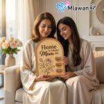 Personalized "Home is Where Mom is" wooden name plaque