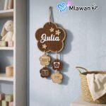 Personalized Wooden Floral Stats