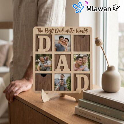 Best Dad Wooden Photo Frame