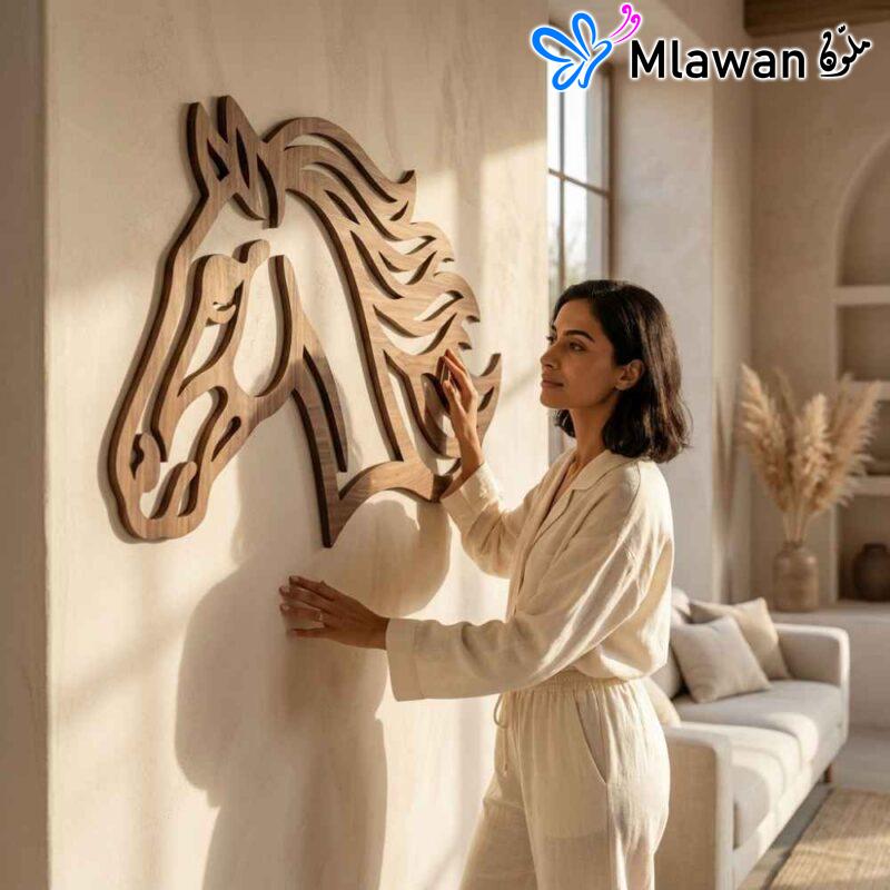 Wooden Horse Head Art