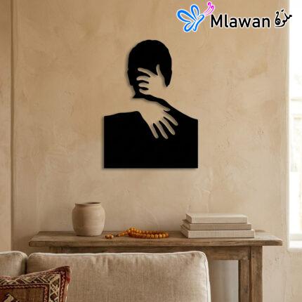 Abstract couple wall art