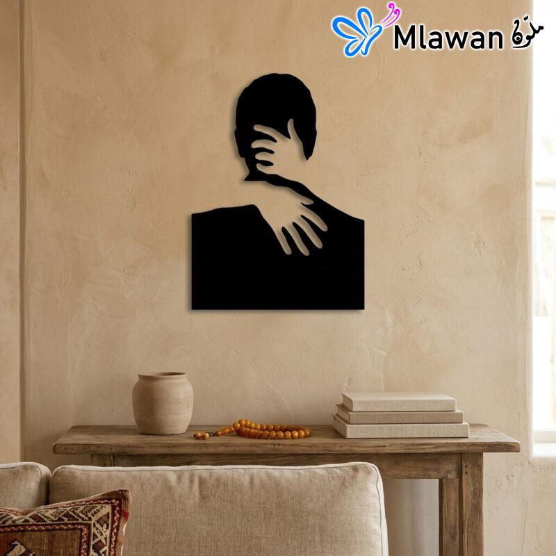 Abstract couple wall art