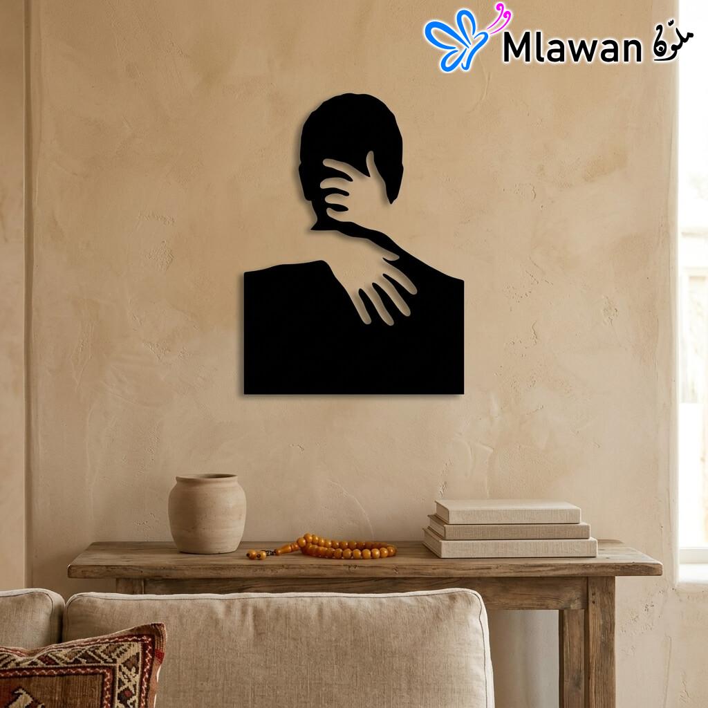 Abstract couple wall art