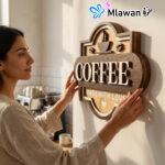 Wooden Coffee Love Sign