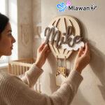 Hot air balloon name sign