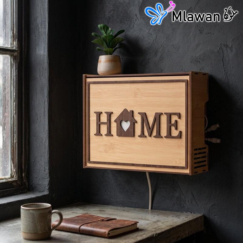 Elegant wooden router box decorative home design solution