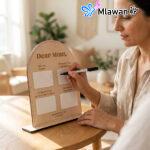 Wooden mom note board mothers day gift