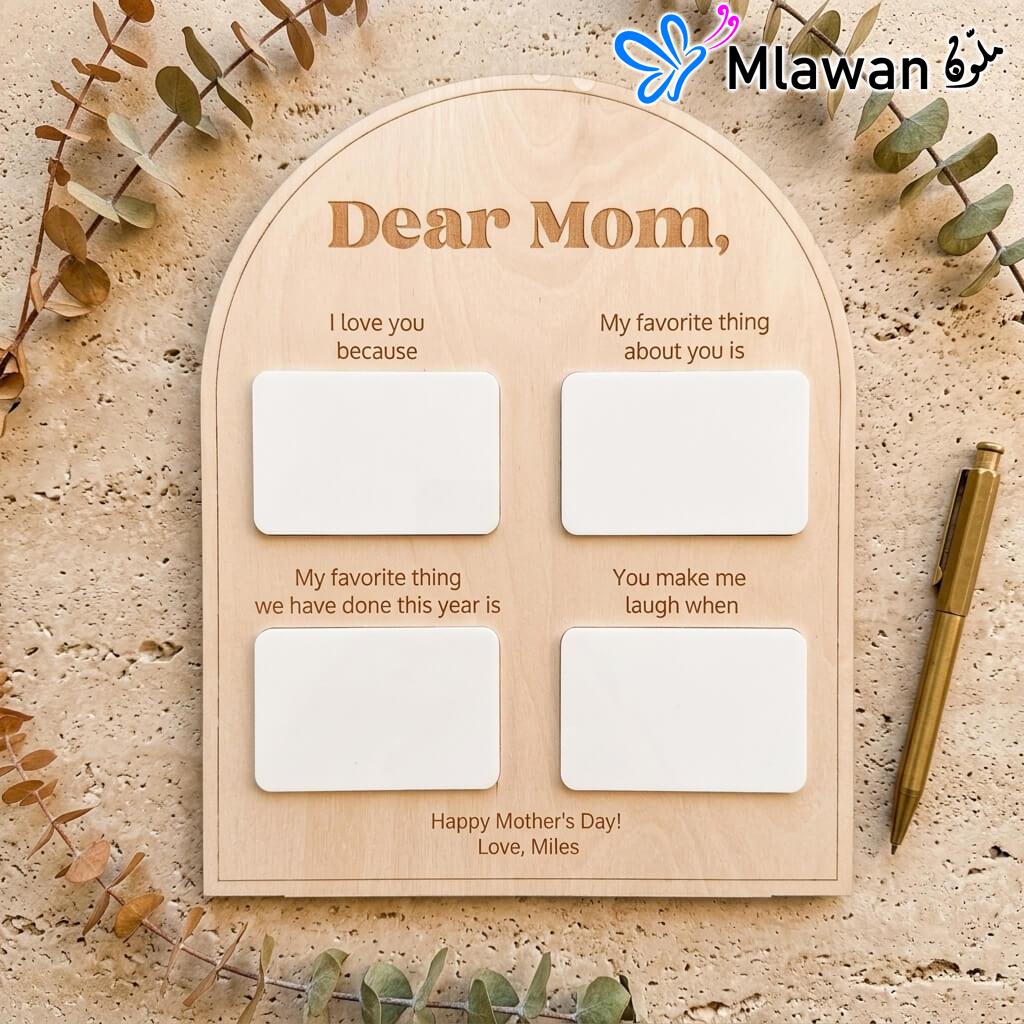 Personalized Dear Mom photo frame Mother's Day gift