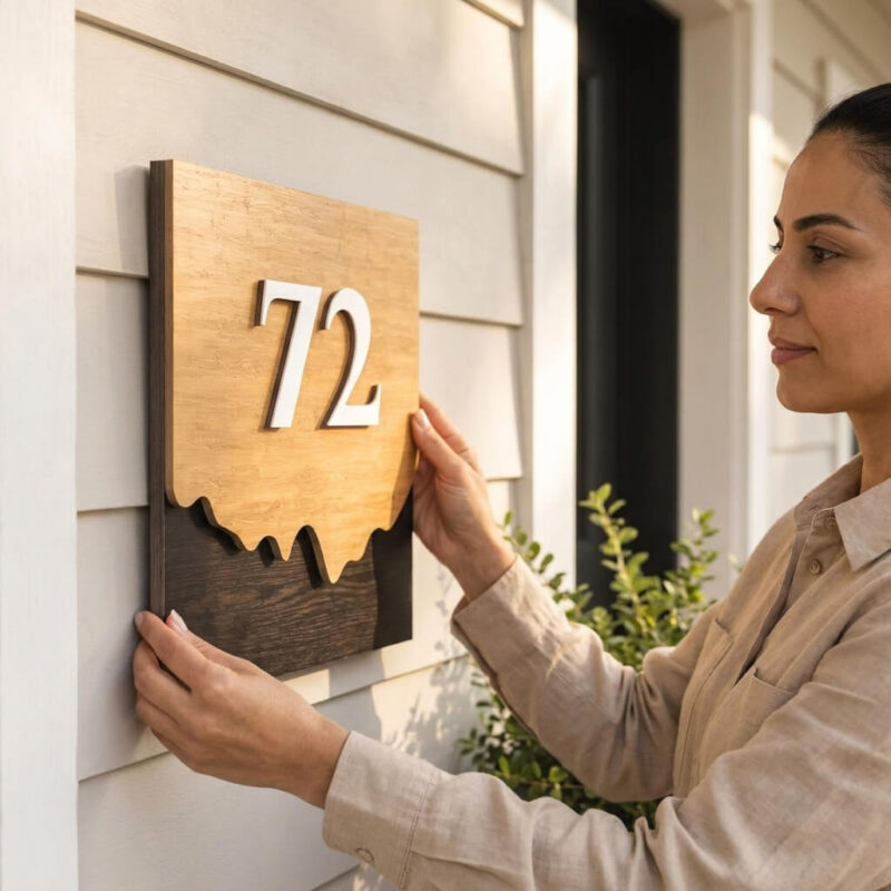 House Number Sign