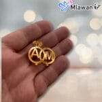 أكريليك مرايا شكل خاتمين مع حرفين للتوزيعات