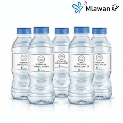 Personalized logo water bottles - Blue Cap
