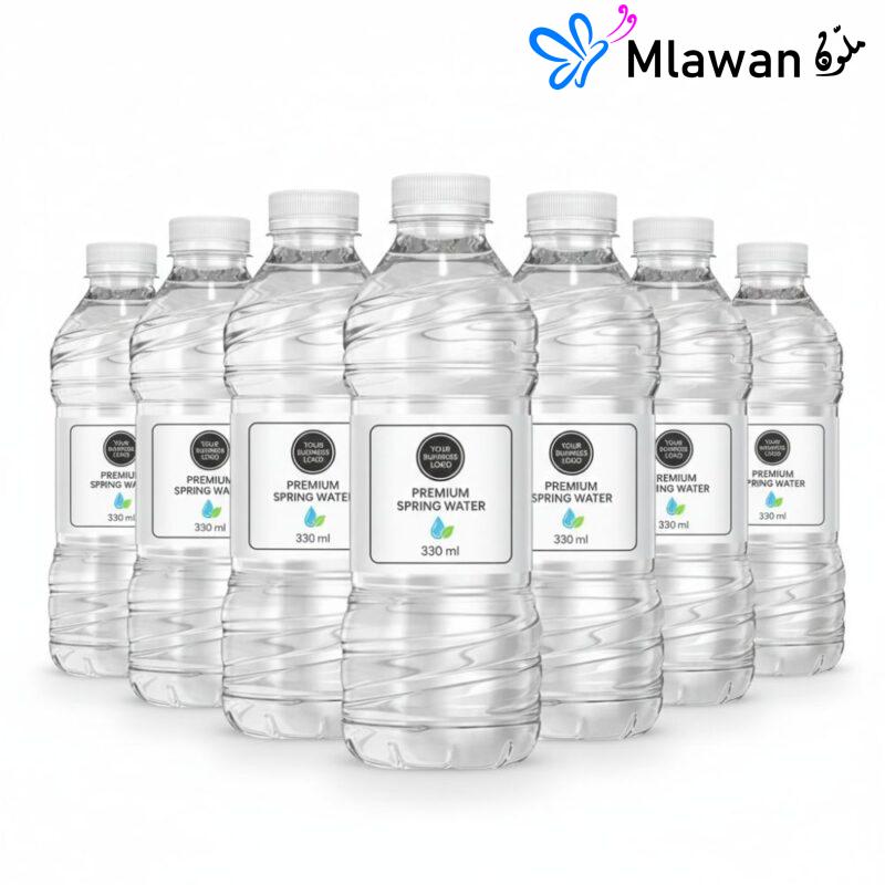 Logo water bottles branding