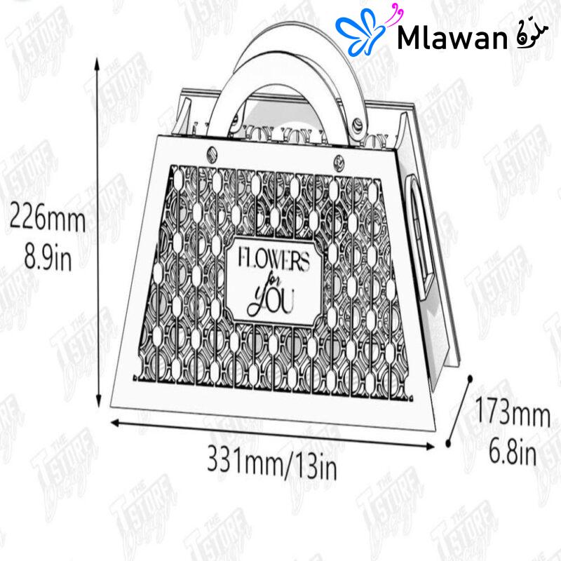 Rustic 3D flower basketHandcrafted purse flower holder - 3d Flower basket - purse flowers holder svg - flower box - gift boxes - rustic flower holder - mother's day - wedding - Valentines