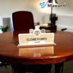 Personalized Lawyer Desk Top Name Sign Desk Top Name Plate.