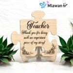 Teacher Gift Puzzle - "Thank You For Being An Important Piece of My Story" - Heartfelt Teacher Appreciation