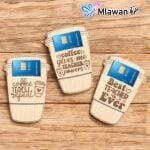 Coffee cup-shaped wooden card holder, perfect for Teacher’s Day
