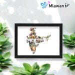 india map photo collage frame showcasing cherished memories