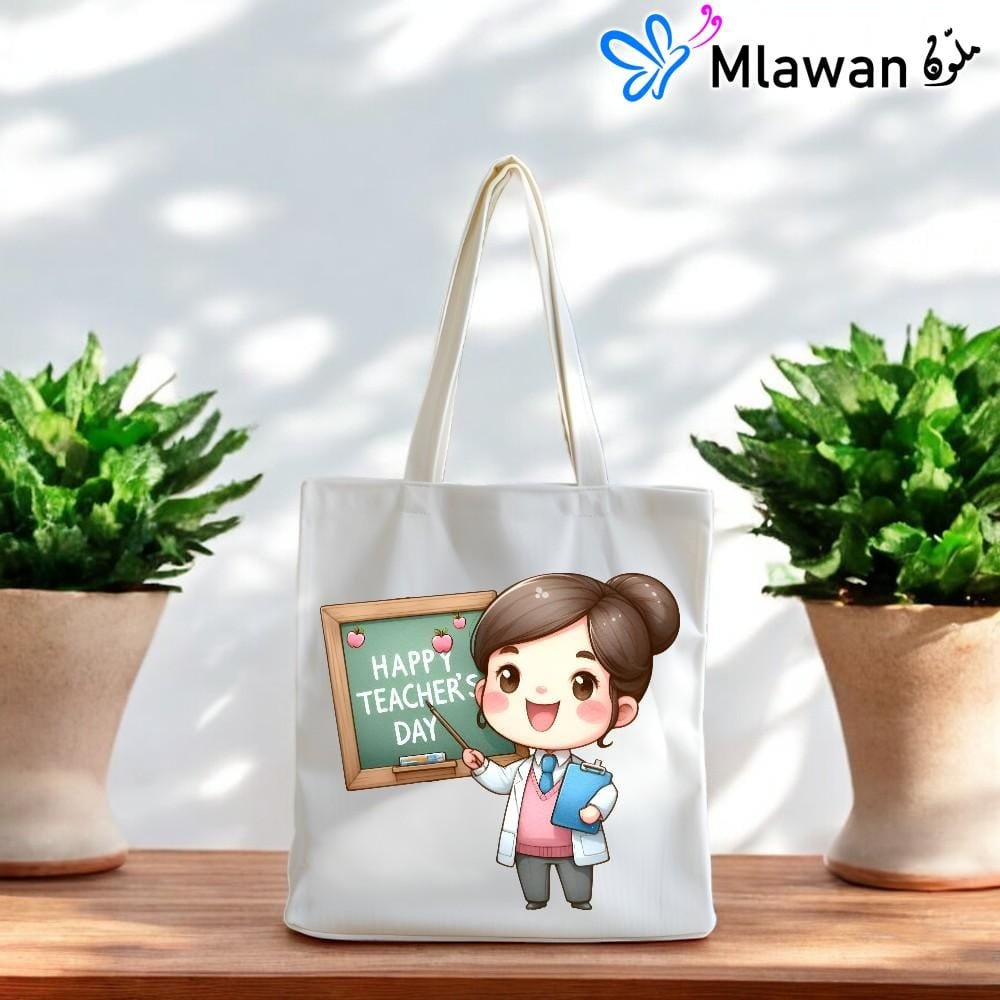 Cute teacher tote bags on sale